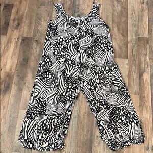 Stylish Black and White Jumpsuit